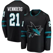 Men's Alex Wennberg San Jose Sharks Alternate Jersey - Black Breakaway