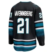 Men's Alex Wennberg San Jose Sharks Alternate Premier Jersey - Black Breakaway