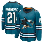 Men's Alex Wennberg San Jose Sharks Home 2nd Jersey - Teal Breakaway