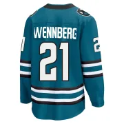 Men's Alex Wennberg San Jose Sharks Home 2nd Jersey - Teal Breakaway