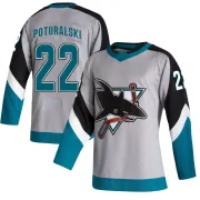 Men's Andrew Poturalski San Jose Sharks 2020/21 Reverse Retro Jersey - Gray Authentic