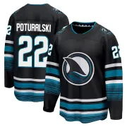 Men's Andrew Poturalski San Jose Sharks Alternate Premier Jersey - Black Breakaway