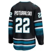 Men's Andrew Poturalski San Jose Sharks Alternate Premier Jersey - Black Breakaway