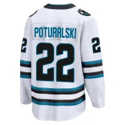 Men's Andrew Poturalski San Jose Sharks Away 2nd Jersey - White Breakaway