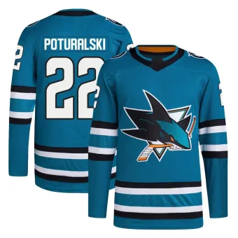 Men's Andrew Poturalski San Jose Sharks Home Primegreen Jersey - Teal Authentic