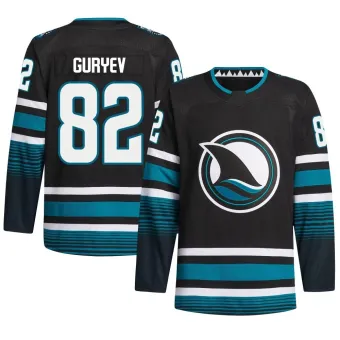 Men's Artem Guryev San Jose Sharks Alternate Primegreen Jersey - Black Authentic