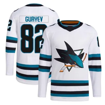 Men's Artem Guryev San Jose Sharks Away Primegreen Jersey - White Authentic