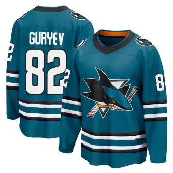 Men's Artem Guryev San Jose Sharks Home 2nd Jersey - Teal Breakaway