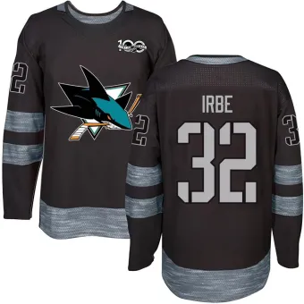 Men's Arturs Irbe San Jose Sharks 1917-2017 100th Anniversary Jersey - Black Authentic