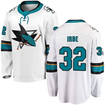 Men's Arturs Irbe San Jose Sharks Away Jersey - White Breakaway