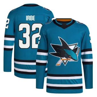 Men's Arturs Irbe San Jose Sharks Home Primegreen Jersey - Teal Authentic