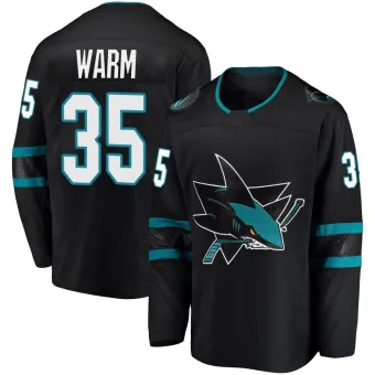 Men's Beck Warm San Jose Sharks Alternate Jersey - Black Breakaway