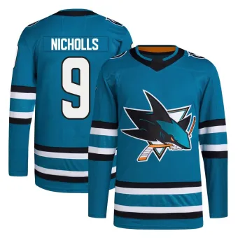 Men's Bernie Nicholls San Jose Sharks Home Primegreen Jersey - Teal Authentic