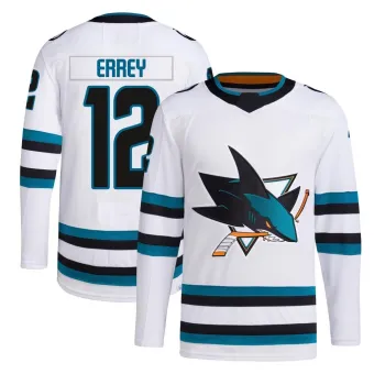 Men's Bob Errey San Jose Sharks Away Primegreen Jersey - White Authentic