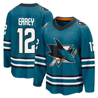 Men's Bob Errey San Jose Sharks Home 2nd Jersey - Teal Breakaway