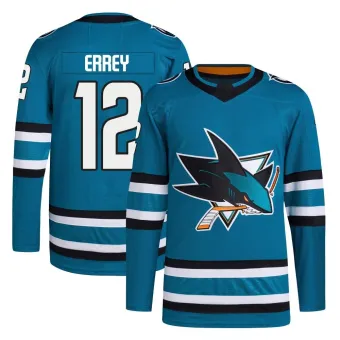 Men's Bob Errey San Jose Sharks Home Primegreen Jersey - Teal Authentic