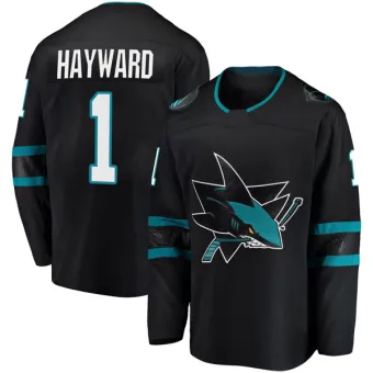 Men's Brian Hayward San Jose Sharks Alternate Jersey - Black Breakaway