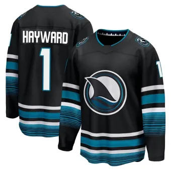 Men's Brian Hayward San Jose Sharks Alternate Premier Jersey - Black Breakaway