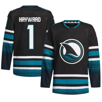 Men's Brian Hayward San Jose Sharks Alternate Primegreen Jersey - Black Authentic