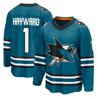 Men's Brian Hayward San Jose Sharks Home 2nd Jersey - Teal Breakaway