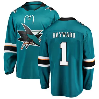 Men's Brian Hayward San Jose Sharks Home Jersey - Teal Breakaway