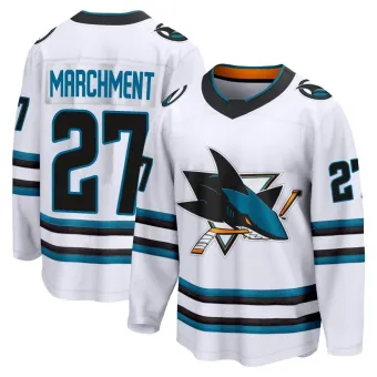 Men's Bryan Marchment San Jose Sharks Away 2nd Jersey - White Breakaway