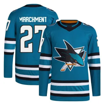 Men's Bryan Marchment San Jose Sharks Home Primegreen Jersey - Teal Authentic