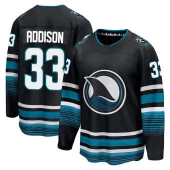 Men's Calen Addison San Jose Sharks Alternate Premier Jersey - Black Breakaway