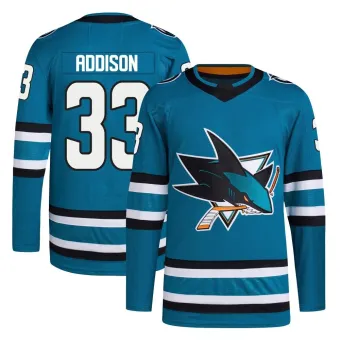 Men's Calen Addison San Jose Sharks Home Primegreen Jersey - Teal Authentic