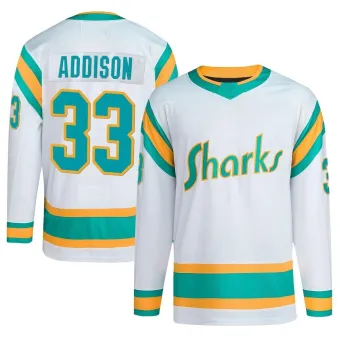 Men's Calen Addison San Jose Sharks Reverse Retro 2.0 Jersey - White Authentic