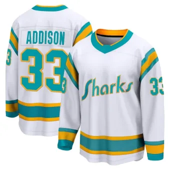 Men's Calen Addison San Jose Sharks Special Edition 2.0 Jersey - White Breakaway