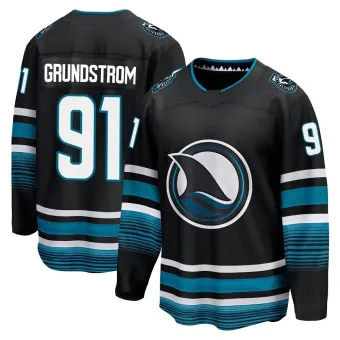 Men's Carl Grundstrom San Jose Sharks Alternate Premier Jersey - Black Breakaway