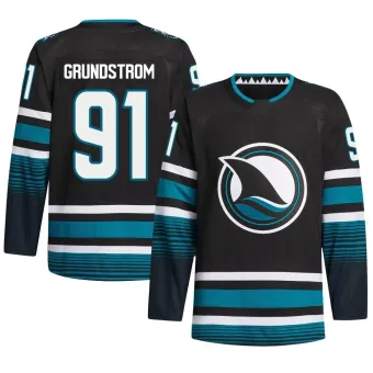 Men's Carl Grundstrom San Jose Sharks Alternate Primegreen Jersey - Black Authentic