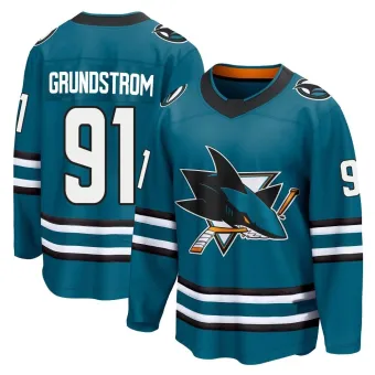 Men's Carl Grundstrom San Jose Sharks Home 2nd Jersey - Teal Breakaway