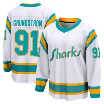 Men's Carl Grundstrom San Jose Sharks Special Edition 2.0 Jersey - White Breakaway