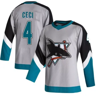 Men's Cody Ceci San Jose Sharks 2020/21 Reverse Retro Jersey - Gray Authentic