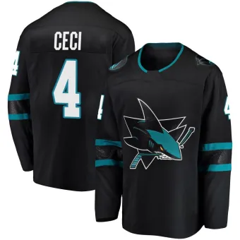 Men's Cody Ceci San Jose Sharks Alternate Jersey - Black Breakaway