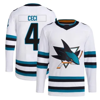 Men's Cody Ceci San Jose Sharks Away Primegreen Jersey - White Authentic