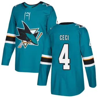 Men's Cody Ceci San Jose Sharks Home Jersey - Teal Authentic