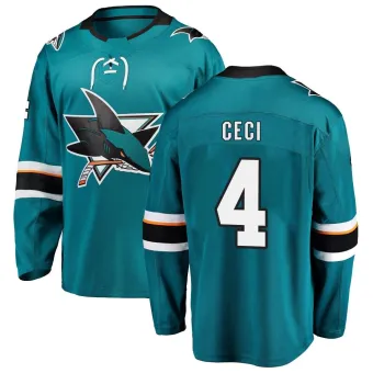 Men's Cody Ceci San Jose Sharks Home Jersey - Teal Breakaway