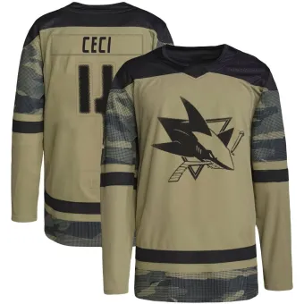 Men's Cody Ceci San Jose Sharks Military Appreciation Practice Jersey - Camo Authentic