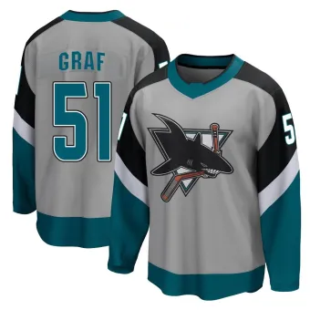 Men's Collin Graf San Jose Sharks 2020/21 Special Edition Jersey - Gray Breakaway