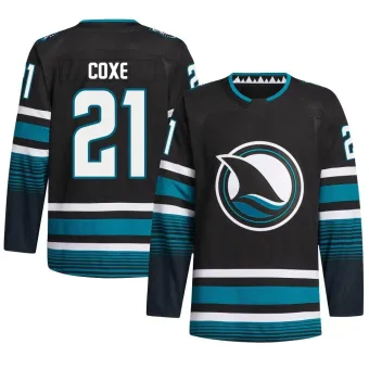 Men's Craig Coxe San Jose Sharks Alternate Primegreen Jersey - Black Authentic