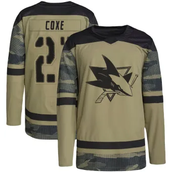 Men's Craig Coxe San Jose Sharks Military Appreciation Practice Jersey - Camo Authentic