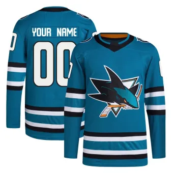 Men's Custom San Jose Sharks Home Primegreen Jersey - Teal Authentic