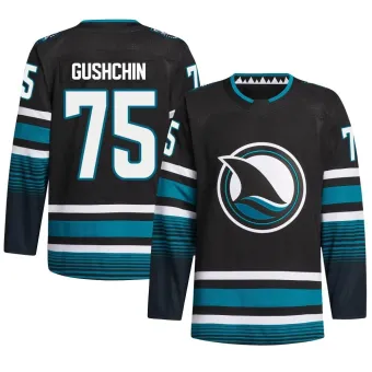 Men's Danil Gushchin San Jose Sharks Alternate Primegreen Jersey - Black Authentic