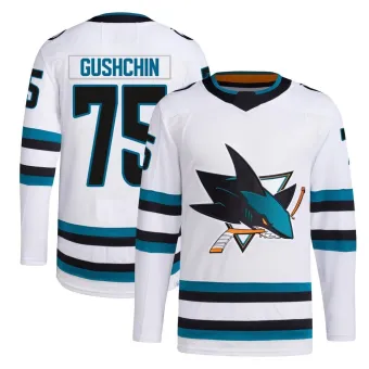 Men's Danil Gushchin San Jose Sharks Away Primegreen Jersey - White Authentic