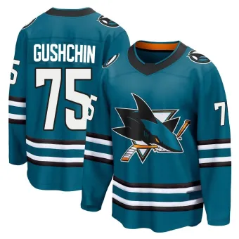 Men's Danil Gushchin San Jose Sharks Home 2nd Jersey - Teal Breakaway