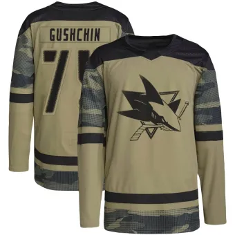 Men's Danil Gushchin San Jose Sharks Military Appreciation Practice Jersey - Camo Authentic