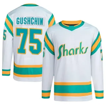 Men's Danil Gushchin San Jose Sharks Reverse Retro 2.0 Jersey - White Authentic